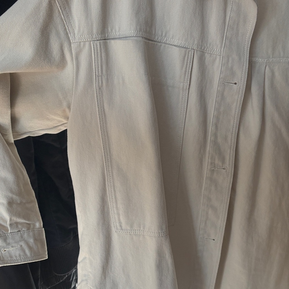 Zara Beige Button-Up Jacket - Picture 4 of 7